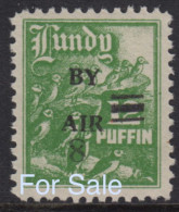 #15 Great Britain Lundy Island Puffin Stamp 1953 By Air Wide Overprint #78D Retirment Sale Price Slashed! - Local Issues