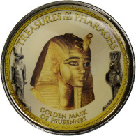 Égypte, Jeton, Trésors Des Pharaons, Golden Mask Of Psusennes, 2008/AH1429 - Autres & Non Classés