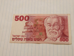 Israel-500 SHEQEL-HBARON EDMUND DE ROTHSCHILD-(1978-79)(448)(BLACK-NUMBER)-(0248491863)-wrinkles-bank Note - Israël