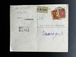 RUSSIA USSR 1935 REGISTERED LETTER MOSCOW TO DEVENTER 29-09-1935 SOVJET UNIE CCCP SOVIET UNION - Storia Postale