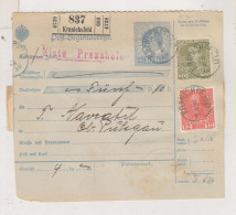 SLOVENIA,Austria 1916 KRANICHSFELD RACE Parcel Card To OBER PULSGAU ZGORNJA POLSKAVA Postage Due - Slowenien