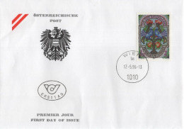 Austria Osterreich 1996 FDC Tag Der Briefmarke, Stamp Day, Canceled In Wien - FDC