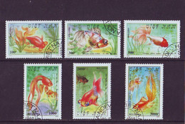 Vietnam Mi 2138-43 Goldfish 1990 Used Gestempeld Fish - Viêt-Nam