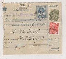 SLOVENIA,Austria 1916 KRANICHSFELD RACE Parcel Card To OBER PULSGAU ZGORNJA POLSKAVA Postage Due - Slowenien