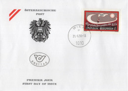 Austria Osterreich 1996 FDC Olympischen Sommerspiele Atlanta, Canceled In Wien - FDC