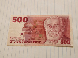 Israel-500 SHEQEL-HBARON EDMUND DE ROTHSCHILD-(1978-79)(455)(BLACK-NUMBER)-(0523427697)-xxf-bank Note - Israël