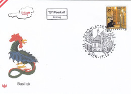 FDC AUSTRIA 2499,dragons - FDC