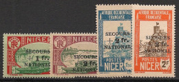 NIGER - 1941 - N°YT. 89 à 92 - Secours National - Neuf * / MH VF - Nuovi