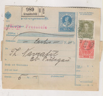 SLOVENIA,Austria 1915 KRANICHSFELD RACE Parcel Card To OBER PULSGAU ZGORNJA POLSKAVA - Slowenien