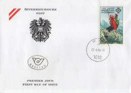 Austria Osterreich 1996 100 Jahre Bergrettung In Österreich, Canceled In Wien - FDC
