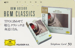 Rare Télécarte  JAPON / 110-83095 - MUSIQUE - DEUTSCHE GRAMMOPHON / GERMANY Rel.  MUSIC JAPAN Free Phonecard  - 02 - Muziek