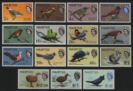 Mauritius 1965 - Mi-Nr. 268-282 ** - MNH - Vögel / Birds (I) - Maurice (1968-...)