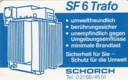 Schorch-Trafo TK K269/1991 ** 60€ Transformatoren SF6 Problemlose Verbindung Sicherheit TC Industry Phonecard Of Germany - K-Series : Série Clients