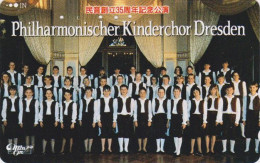 Télécarte JAPON / 110-016 - MUSIQUE - KINDERCHOR DRESDEN / GERMANY Rel.  MUSIC JAPAN Phonecard - Music