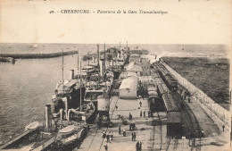 Cherbourg * Panorama De La Gare Transatlantique * Ligne Chemin De Fer * Train Wagons - Cherbourg