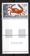 TAAF FSAT 2002,1V+Tab,lobster,kreeft,hummer,homard,langosta,aragosta,MNH/Postfris(L4407) - Crustáceos