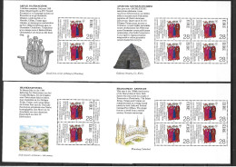 1989 Joint Ireland And  Germany,  SET OF 4 LEAFLETS FROM BOOKLET IRELAND: Three Apostles - Gezamelijke Uitgaven