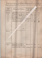 Etat Créances Laymond Veuve Chaix 1865 Saint Jean De Maurienne Chevallier Rochette Exartier Bonnivard... - Zonder Classificatie