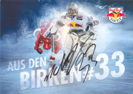 Autogramm Eishockey AK Danny Aus Den Birken EHC Red Bull München 15-16 RB Iserlohn Roosters Adler Mannheim Kölner Haie - Wintersport