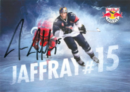 Autogramm Eishockey AK Jason Jaffray EHC Red Bull München 15-16 RB NHL Calgary Flames Vancouver Canucks Winnipeg Jets - Sport Invernali