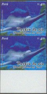 PERU(2004) La Plata River Dolphin (Pontoporia Blainvillei). Imperforate Pair. Scott No 1448. Only 2 Proof Sheets Exist! - Dauphins