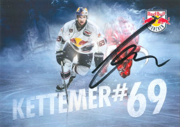 Autogramm Eishockey AK Florian Kettemer EHC Red Bull München 15-16 RB ESV Kaufbeuren Eisbären Berlin Augsburger Panther - Wintersport