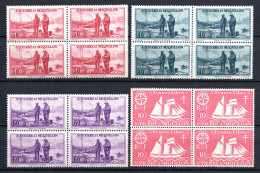 Saint Pierre Et Miquelon 1938,1942  Blocs De 4 N°177,196,198,297   Neufs   1,50 €  (cote ?  16 Valeurs) - Neufs