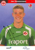 AK Jan Zimmermann SGE Eintracht Frankfurt 06-07 Obertshausen SV Darmstadt 98 1. FC Heidenheim Brenz TSV 1860 München - Autographes