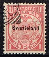 SWAZILAND / Oblitérés / Used / 1889 - Timbre Du Transvaal Surchargé - Swasiland (...-1967)