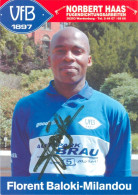 AK Florent Baloki-Milandou VfB Oldenburg 03-04 Congo-Brazzaville Kongo FECOFOOT KV Kortrijk Kickers Emden Jeddeloh II - Autographes