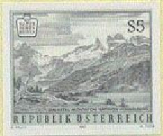 AUSTRIA(1987) Gauertal-Montafon. Black Print. Scott No 1352, Yvert No 1724. - Essais & Réimpressions