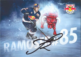 Autogramm Eishockey AK Joachim Ramoser EHC Red Bull München 15-16 RB HC Bozen Foxes ERC Ingolstadt Nürnberg Ice Tigers - Wintersport