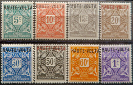 LP3972/190 - 1920 - COLONIES FRANÇAISES - HAUTE VOLTA - TIMBRES TAXE - SERIE COMPLETE - N°1 à 8 NEUFS* - Postage Due