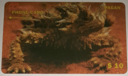 Northern Mariana Islands - Fake, Pagan, The Thorny Devil, Lizard, 2,000ex, 10$, 12/98, New - Marianen