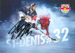 Autogramm Eishockey AK Frederic St. Denis EHC Red Bull München 15-16 RB NHL Saint Columbus Blue Jackets Montréal - Sports D'hiver