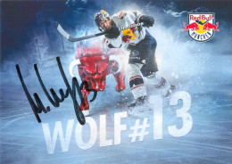 Autogramm Eishockey AK Michael Wolf EHC Red Bull München 15-16 RB Iserlohn Roosters Moskitos Essen Sauerland Steel Bulls - Sports D'hiver