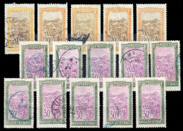 MADAGASCAR - 1908/26 Yv.100 20c & Yv.136 30c - Lot De 15 Timbres Oblitérés B/TB - Gebraucht