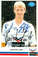 AK Carsten Linke VfB Oldenburg 91-92 Bad Zwischenahn 08 Homburg 1.FC Saarbrücken Carl Zeiss Jena Ilten Sehnde Fußball - Handtekening