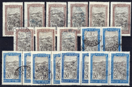 MADAGASCAR - 1908/26 Yv.104 40c & Yv.138 50c - Lot De 19 Timbres Oblitérés B/TB - Oblitérés