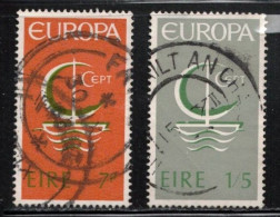 IRELAND Scott # 216-7 Used - 1966 Europa Issue C - Usados