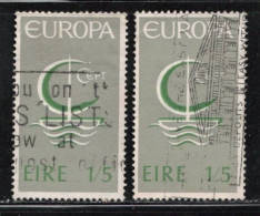 IRELAND Scott # 217 Used X 2 - 1966 Europa Issue A - Gebraucht