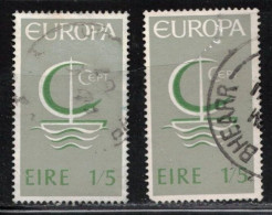 IRELAND Scott # 217 Used X 2 - 1966 Europa Issue B - Gebraucht