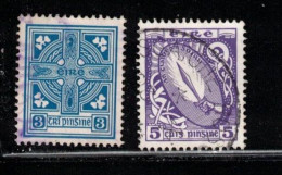 IRELAND Scott # 225-6 Used - Celtic Cross & Sword Of Light - Usati