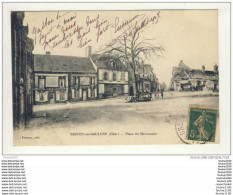 Carte De Brinon Sur Sauldre   Place Du Marronnier  ( Recto Verso ) - Brinon-sur-Sauldre