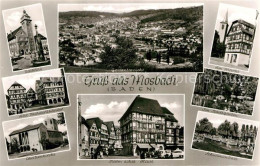 42916848 Mosbach Baden Am Markt Rathaus Caecilienkirche Palmsches Haus Stadtgart - Mosbach