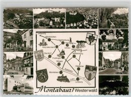 42916814 Montabaur Westerwald Landkarte Grosser Markt Schloss Im Gebueck Schloss - Montabaur