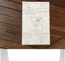 An1907 Plan Architecture Villa Au RAINCY ( Marcoin Architecte ) à Identifier Au Dos Une Autre Villa ( Mais Pas Au Raincy - Architecture