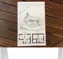 An1907 Plan Architecture Maison De Jardinier à DRAVEIL VIGNEUX Pied à Terre Au Bord De La Mer LE PANTINOIS à Identifier - Architecture