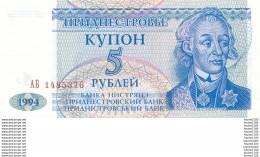 Billet De Banque  Moldavia Moldavie 1994 ( 5 Rubles ) - Moldova