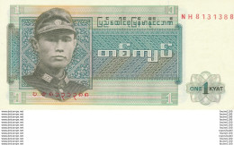 Billet De Banque Myanmar 1  Kyat - Myanmar